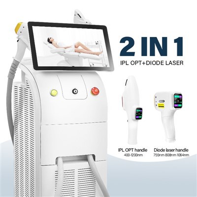 IPL OPT + Diode Laser 2-an-1 Schéinheet Machine